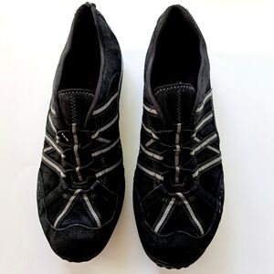 Dansko Honor Black Sneakers Elastic Lace Slip In Classic Low-Top Design Sz 10 B4